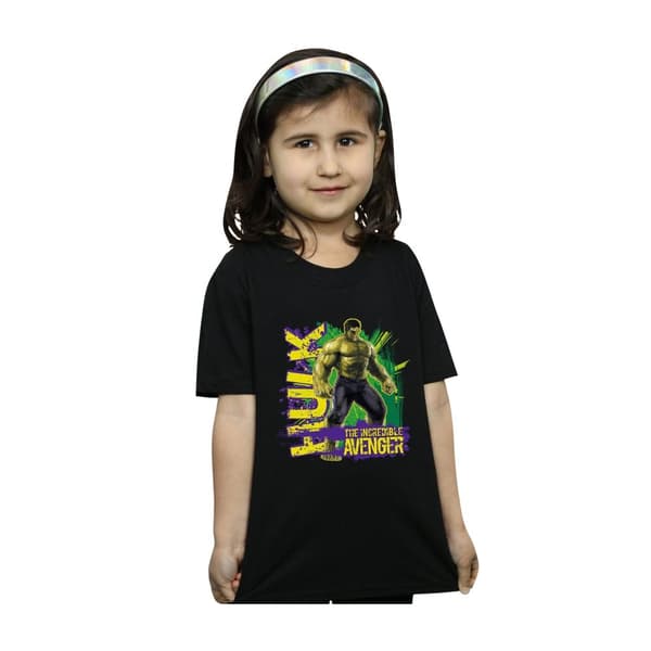 Marvel Girls Avengers Hulk Incredible Avenger T-shirt i bomull