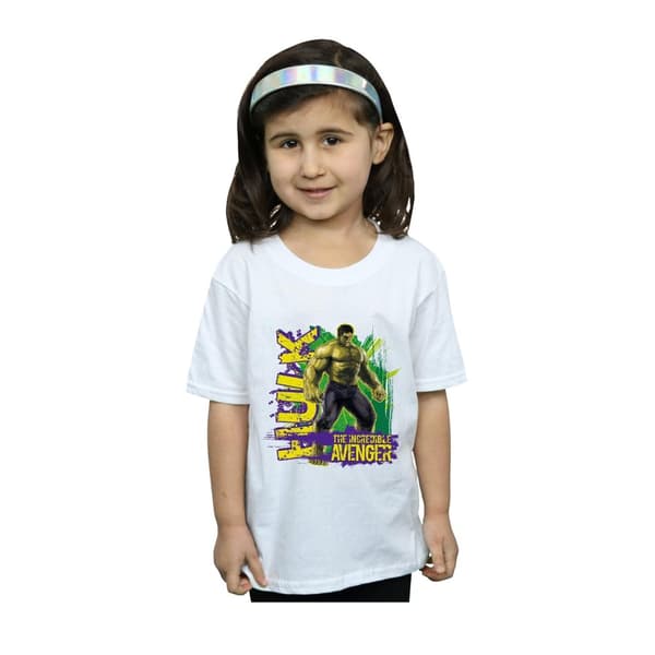 Marvel Girls Avengers Hulk Incredible Avenger T-shirt i bomull