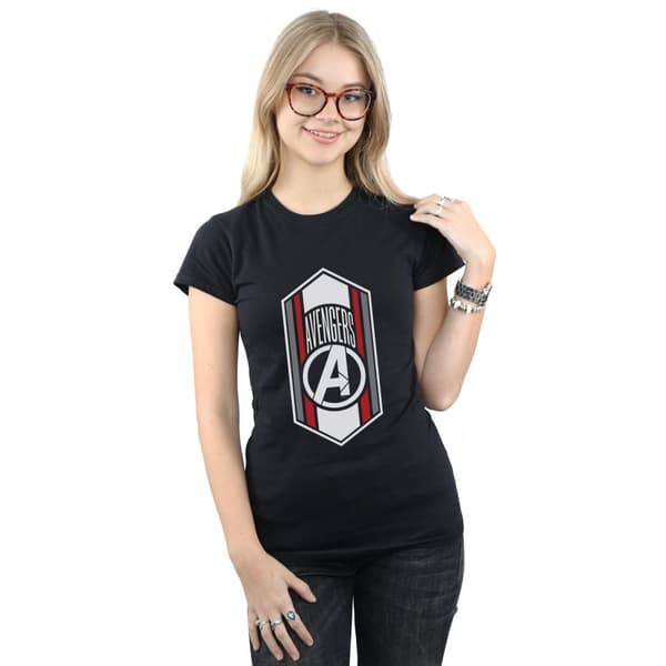 Marvel Dam/Tjej Avengers Endgame Team Icon Bomulls-T-shirt