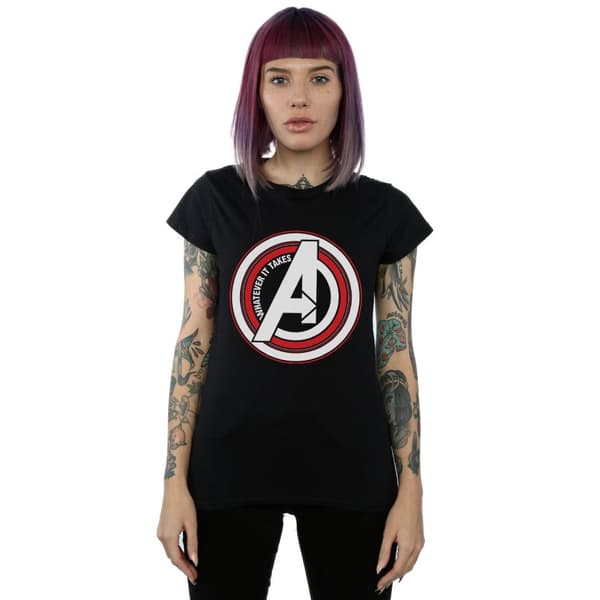 Marvel Dam/Tjej Avengers Endgame Whatever It Takes Symbol Bomulls-T-shirt