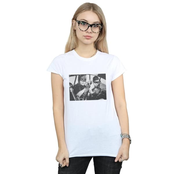 DC Comics Womens/Ladies Batman TV Series Ready For Action Cotton T-Shirt