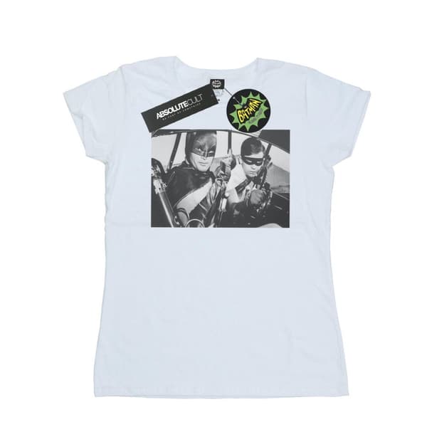 DC Comics Womens/Ladies Batman TV Series Ready For Action Cotton T-Shirt