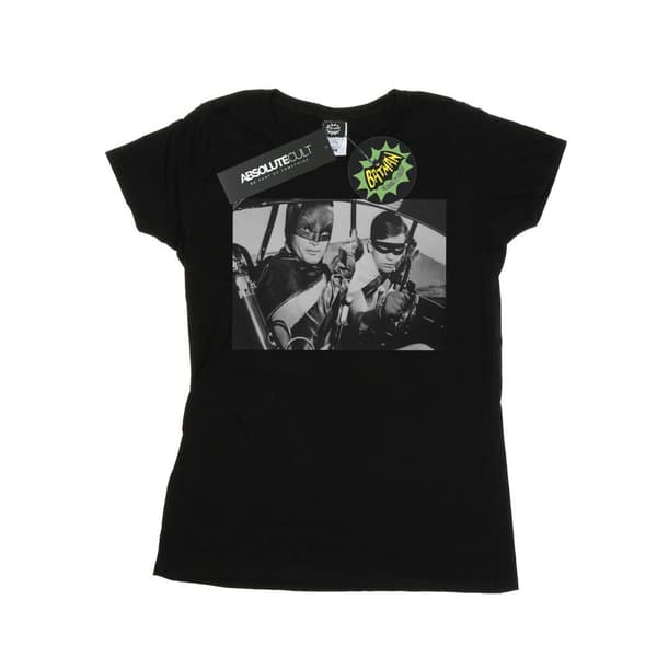 DC Comics Womens/Ladies Batman TV Series Ready For Action Cotton T-Shirt