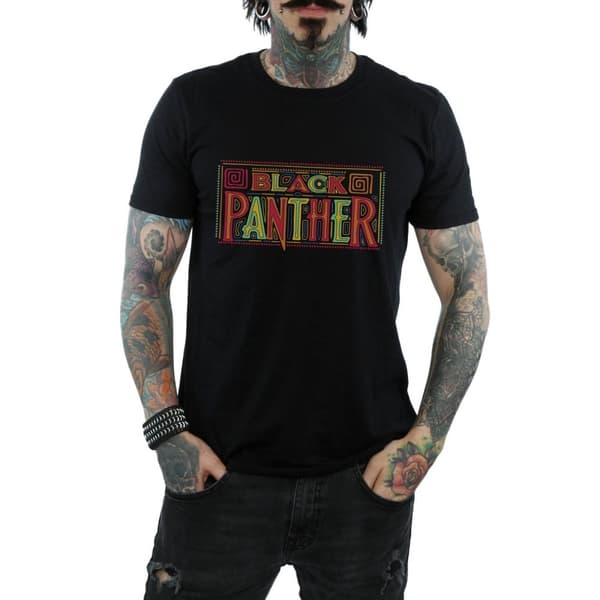 Marvel Black Panther - T-shirt med triballogo för herrar