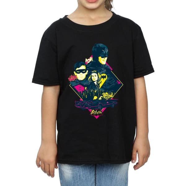 DC Comics T-shirt i bomull med popkonst av karaktärer från TV-serien Batman