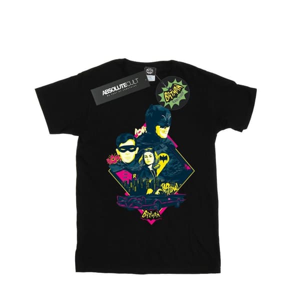 DC Comics T-shirt i bomull med popkonst av karaktärer från TV-serien Batman