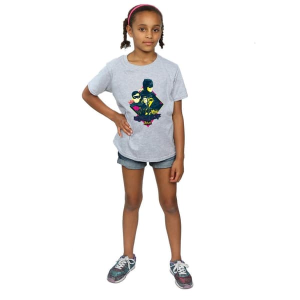 DC Comics T-shirt i bomull med popkonst av karaktärer från TV-serien Batman