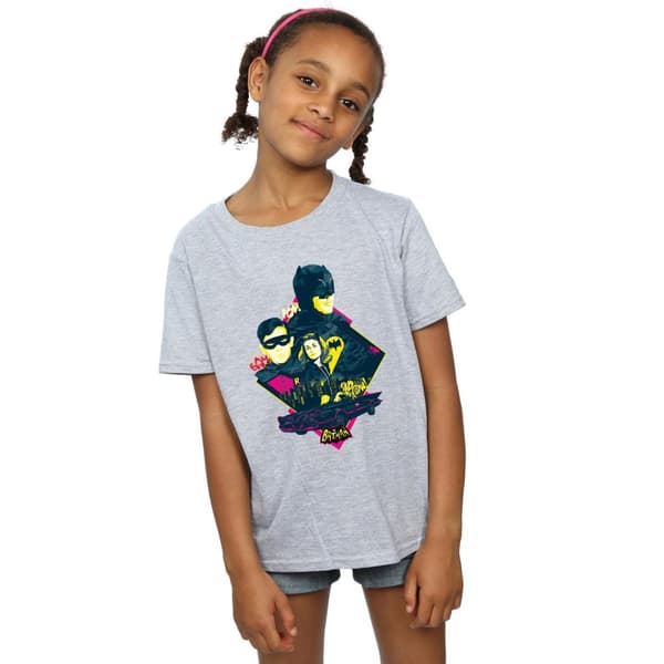 DC Comics T-shirt i bomull med popkonst av karaktärer från TV-serien Batman