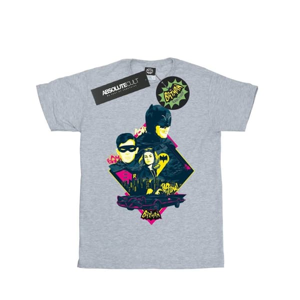DC Comics T-shirt i bomull med popkonst av karaktärer från TV-serien Batman