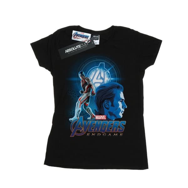 Marvel Womens/Ladies Avengers Endgame Captain America Team Suit Cotton T-Shirt