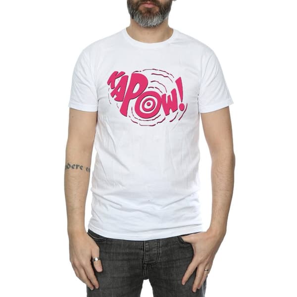 DC Comics Mens Batman TV Series Kapow T-Shirt