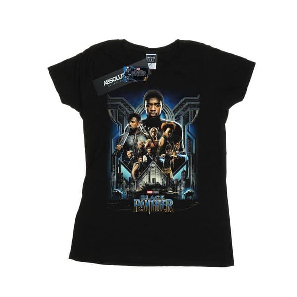 Marvel Dam/Tjej - Black Panther - Filmaffisch - Bomulls-T-shirt