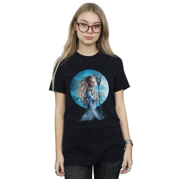 DC Comics Womens/Ladies Aquaman Queen Atlanna Cotton Boyfriend T-Shirt