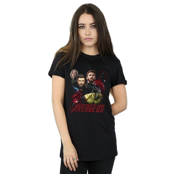 Marvel Dam/kvinnor Avengers Infinity War The Fallen Boyfriend T-shirt i bomull