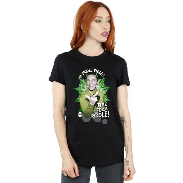 DC Comics Dam/kvinnor Batman TV-serie Gåtan - tid för en gåta Boyfriend-t-shirt i bomull