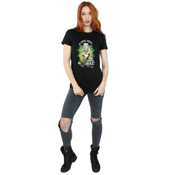 DC Comics Dam/kvinnor Batman TV-serie Gåtan - tid för en gåta Boyfriend-t-shirt i bomull