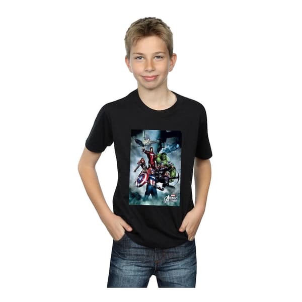 Marvel Boys Avengers Assemble Team Montage T-Shirt