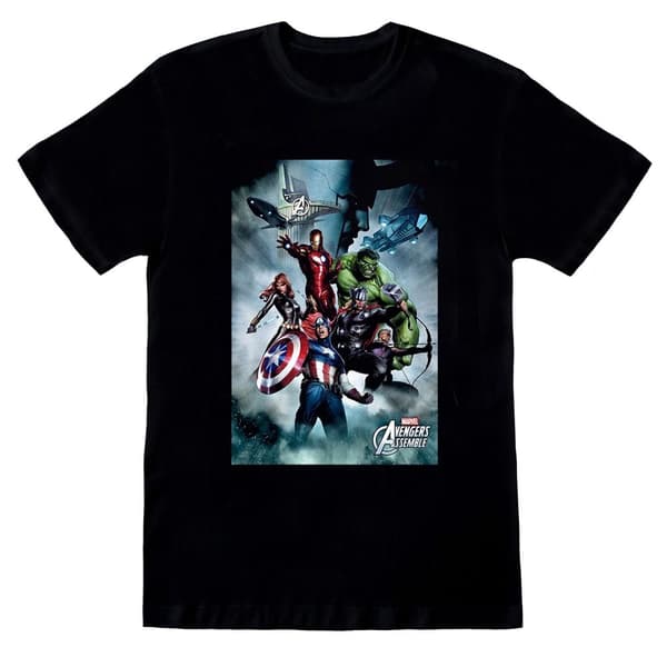 Marvel Boys Avengers Assemble Team Montage T-Shirt