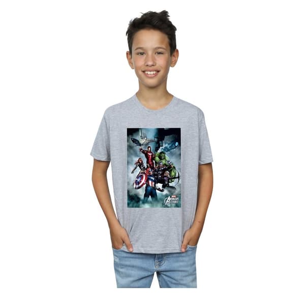 Marvel Pojkar Avengers Assemble Team Montage T-shirt