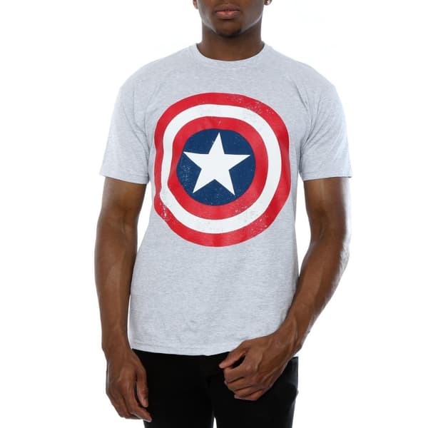 Marvel T-shirt med sköld från Captain America för herrar