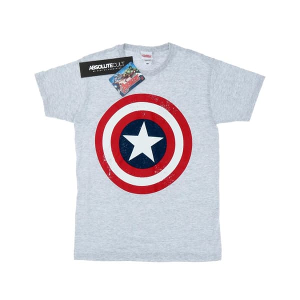 Marvel T-shirt med sköld från Captain America för herrar