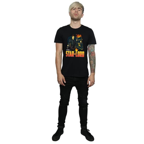 Marvel Mens Avengers Infinity War Star Lord Character T-shirt