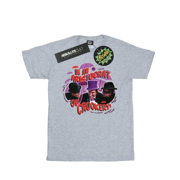 DC Comics Womens/Ladies Batman TV Series The Penguin Aristocrat Cotton Boyfriend T-Shirt