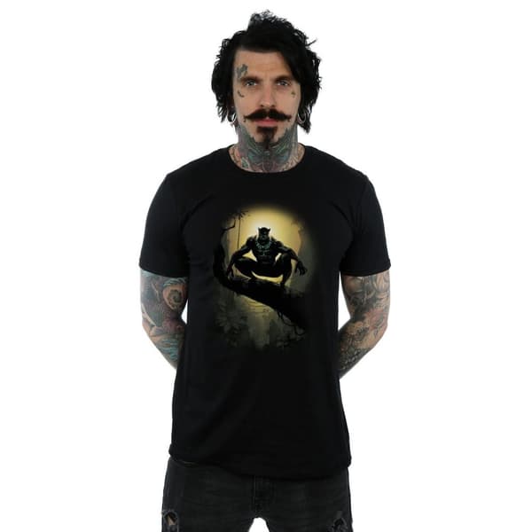 Marvel Mens Black Panther Crouching T-Shirt