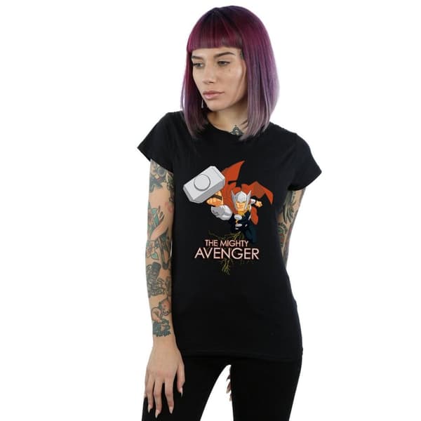 Marvel Dam/Tjej - Thor The Mighty Avenger - Bomulls-T-shirt