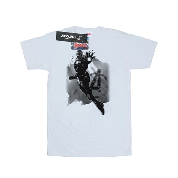 Marvel Girls Avengers Iron Man Monotone Cotton T-Shirt