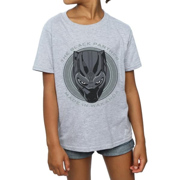 Marvel Girls Black Panther Made in Wakanda Cotton T-Shirt