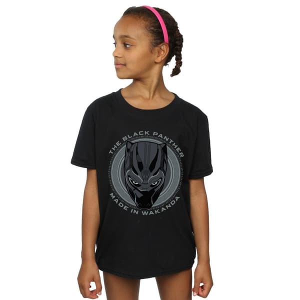 Marvel Girls Black Panther Made in Wakanda Cotton T-Shirt