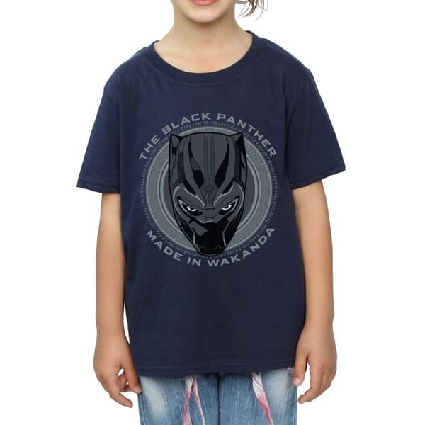 Marvel Girls Black Panther Made in Wakanda Cotton T-Shirt