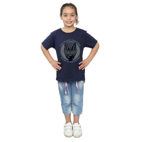 Marvel Girls Black Panther Made in Wakanda Cotton T-Shirt
