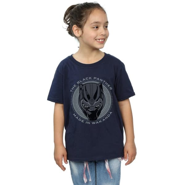 Marvel Girls Black Panther Made in Wakanda Cotton T-Shirt