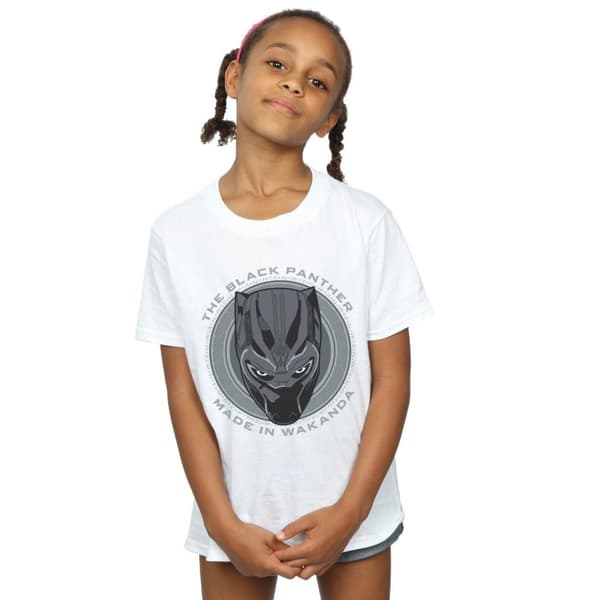 Marvel Girls Black Panther Made in Wakanda Cotton T-Shirt