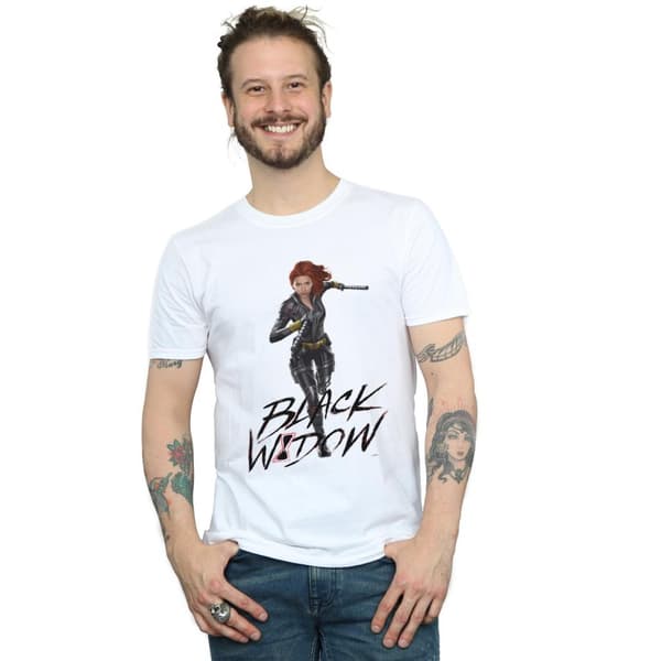 Marvel Black Widow Movie Natasha - löpar-T-shirt för herrar
