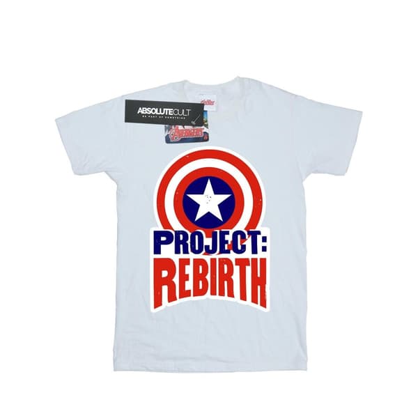 Marvel Mens Captain America Project Rebirth T-Shirt