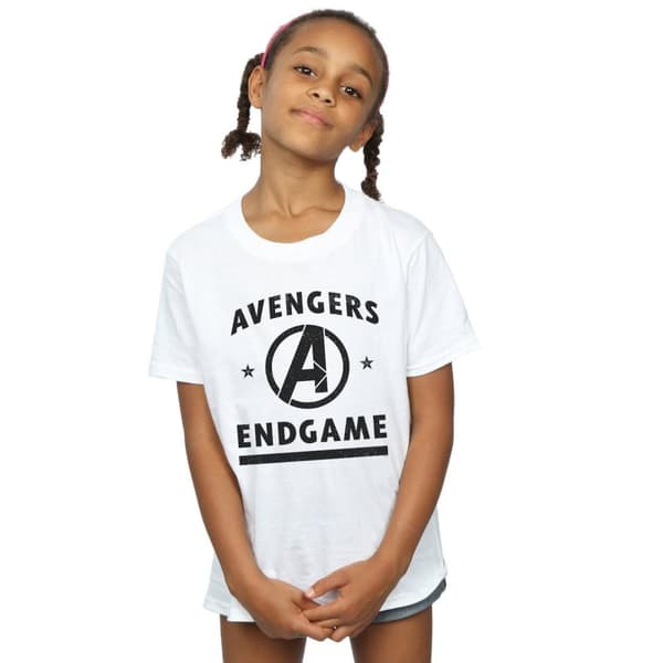 Marvel Girls Avengers Endgame Varsity Cotton T-Shirt
