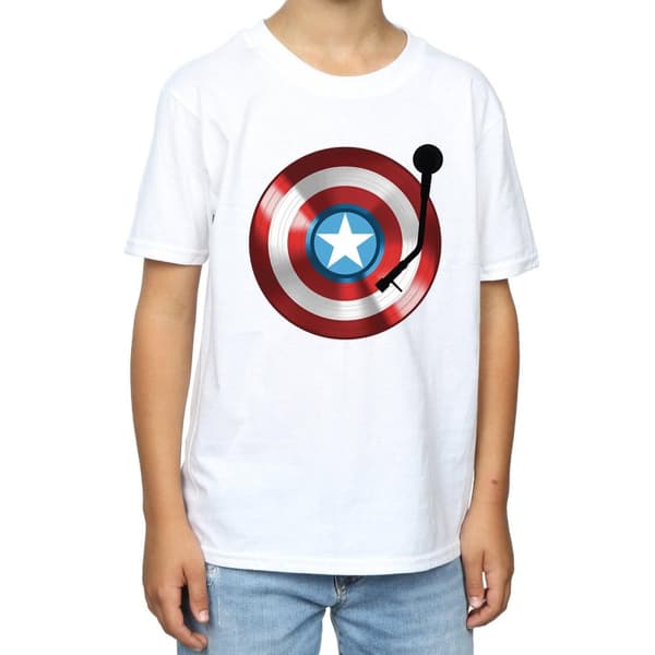 Marvel Boys Captain America Turntable T-Shirt