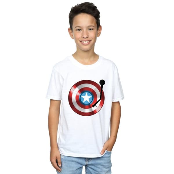 Marvel Boys Captain America Turntable T-Shirt
