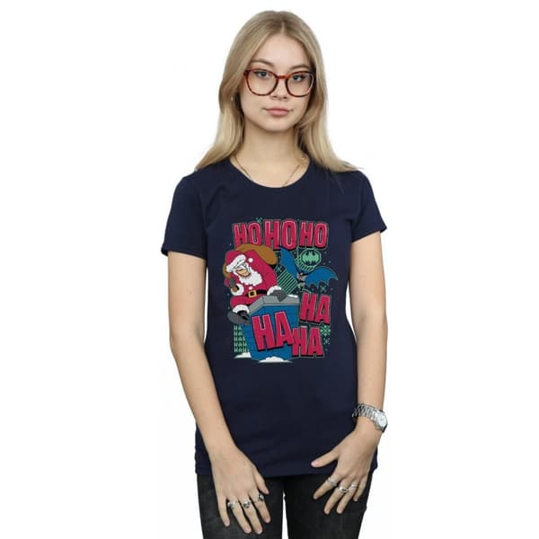 DC Comics Dam/Tjej Batman och Joker Ha Ha Ha Ho Ho Ho T-shirt i bomull