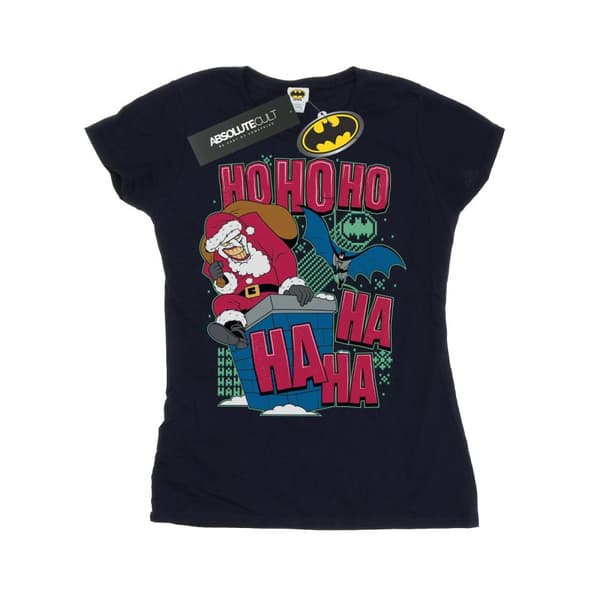 DC Comics Dam/Tjej Batman och Joker Ha Ha Ha Ho Ho Ho T-shirt i bomull
