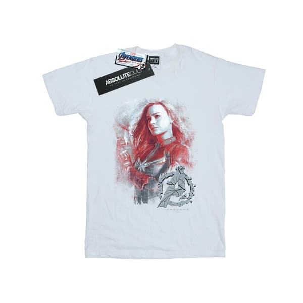 Marvel Pojkar Avengers Endgame Captain Marvel T-shirt med borst
