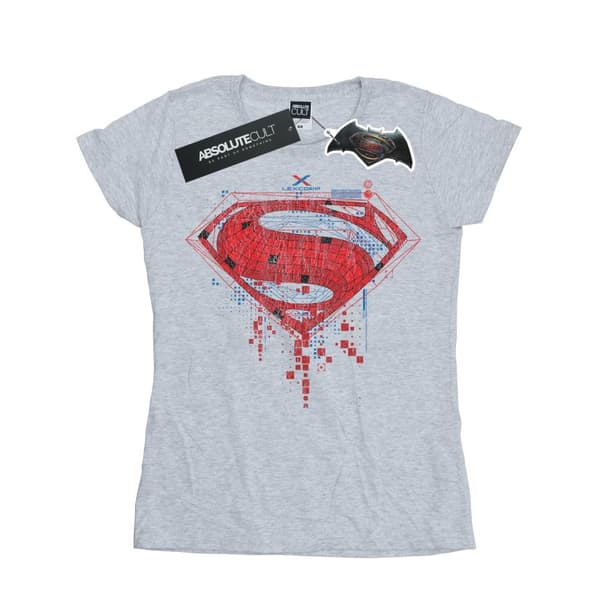 DC Comics Dam/Tjej - Batman v Superman - bomullst-shirt med geologo