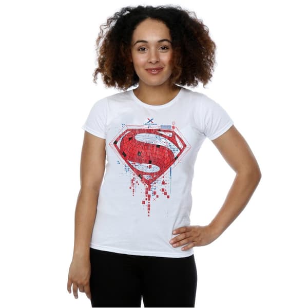 DC Comics Dam/Tjej - Batman v Superman - bomullst-shirt med geologo