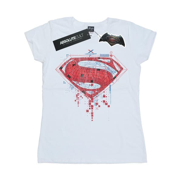DC Comics Dam/Tjej - Batman v Superman - bomullst-shirt med geologo