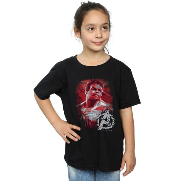 Marvel Girls Avengers Endgame Hulk Brushed Cotton T-Shirt