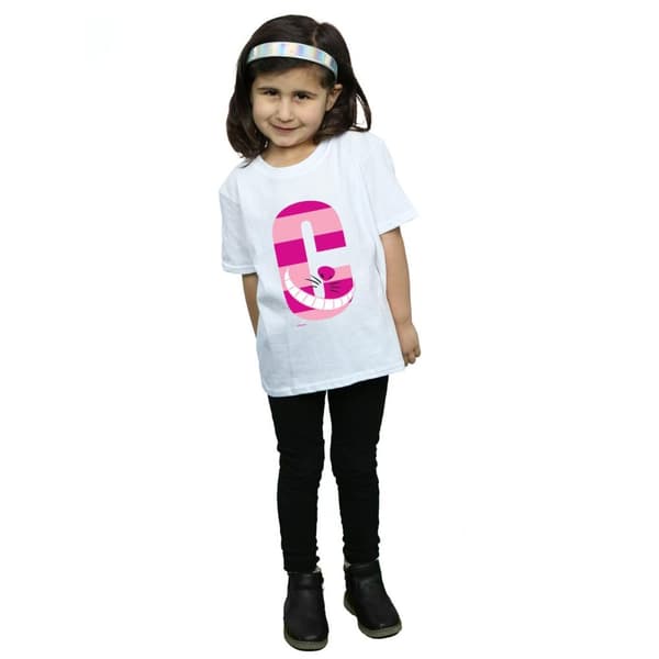 Disney Girls Alphabet A Is For Alice Cotton T-Shirt