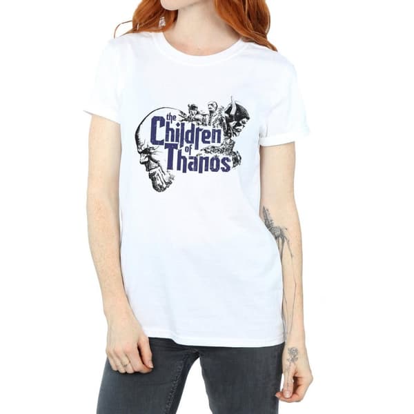 Marvel Womens/Ladies Avengers Infinity War Children Of Thanos Cotton Boyfriend T-Shirt